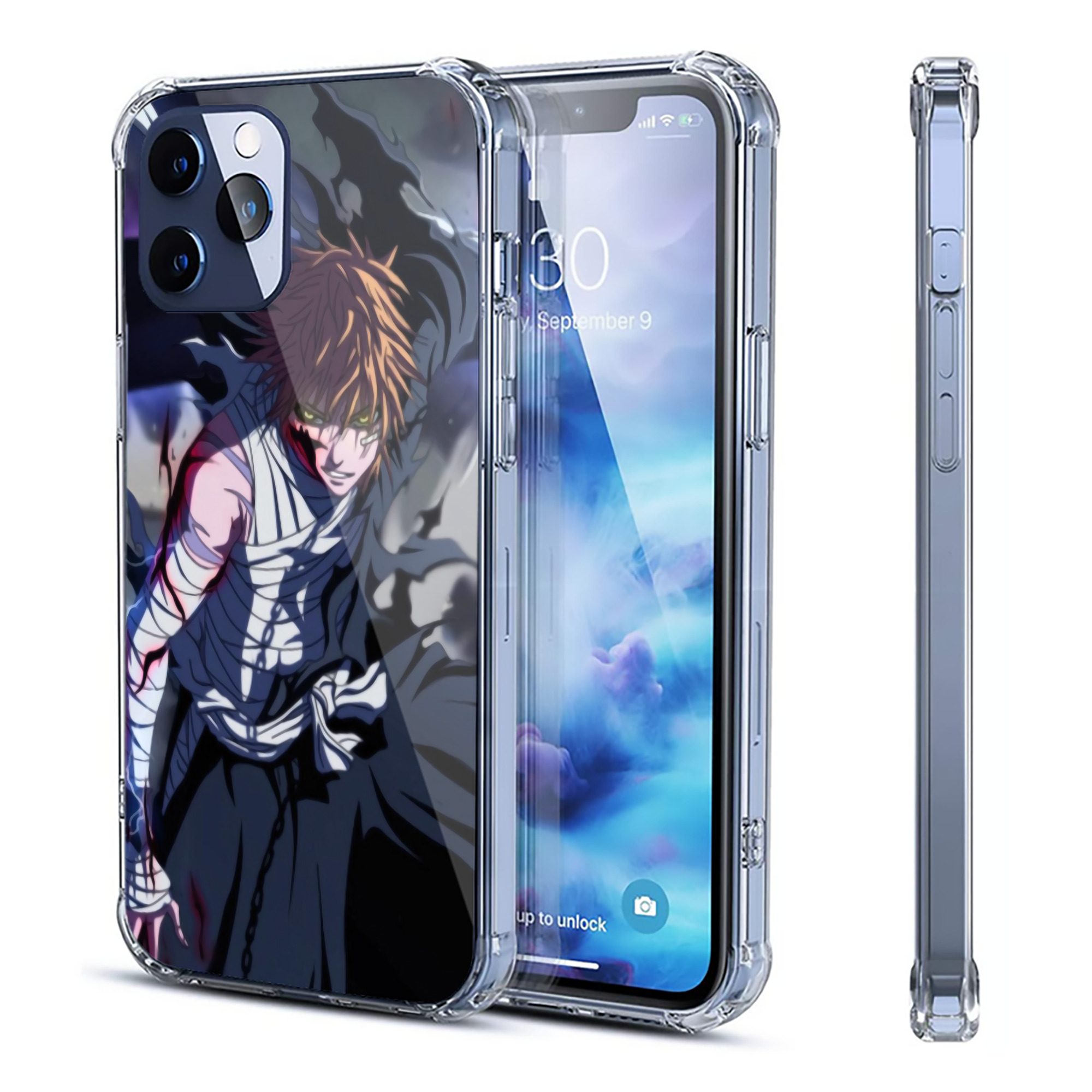 （画像用） ブリーチ BLEACH 【iPhone 12シリーズ対応】透明スマホケース（クリアソフトケース）